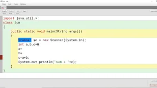 My first Java program using Blue-J use of scanner class part 2 hindi