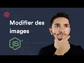 Comment modifier une image en Node js Sharp js simple performant