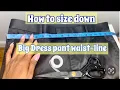 Best men s dress pant waist alteration waist band too big Easy fix I got you