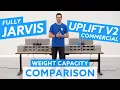 Fully Jarvis vs Uplift v2 Commercial Standing Desk Weight Capacity Comparison