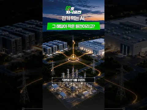 [60초 지식충전] 전기 먹는 AI, 그 해답이 작은 원전이라고?