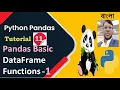 Python Pandas Tutorial 11 Pandas Basic DataFrame Functions-1 Bangla Aksadur Rahman