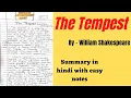 The Tempest Summary The Tempest Shakespeare The Tempest By William Shakespeare
