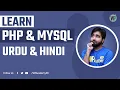 PHP MySQL for Beginners - Complete Tutorial in Urdu Hindi 2020