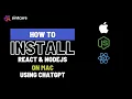 How To Install React NodeJs On Mac