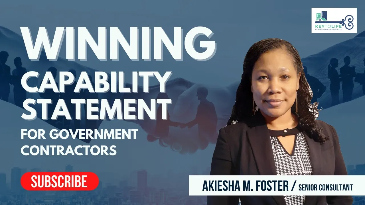 Week 7 - How To Create A Winning Capability Statement for Government Contractors w/ Sample HHS.gov