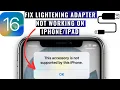 How To Fix Lighting Adapter Not Working On