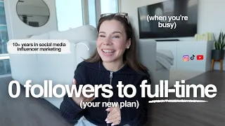 If I had 0 followers, here's exactly how I'd become a full-time content creator by the end of 2025