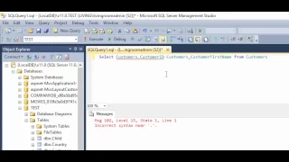 SQL Server - Fix Error