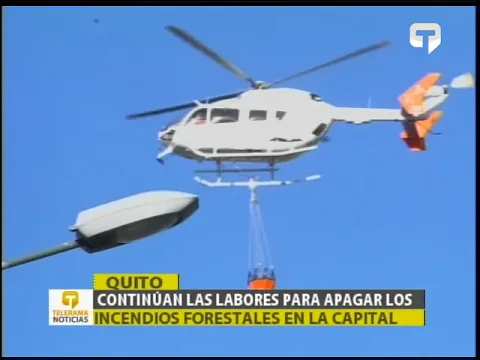 Continúan las labores para apagar los incendios forestales en la capital