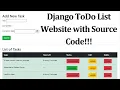Django To Do App Django Task management With Source Code