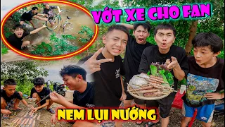 Thái Chuối Rủ Trẻ Trâu Làm Mâm Nem Lụi Nướng Siêu Cay Bất Ngờ Giúp Fan Với Xe Đạp Bị Lũ Cuốn Trôi
