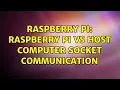 Raspberry Pi Raspberry Pi vs Host computer socket communication