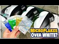 Lagu MICROFLAKES Over Black Base vs White Base (Myth Busting Experiment)