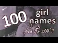 100 girl names from the 1800s