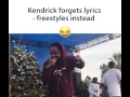 Kendrick Lamar forgot the words to Vice City so he just dropped a 🔥🔥 freestyle instead 😂