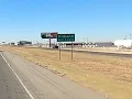 I-20 West driving through Midland Texas