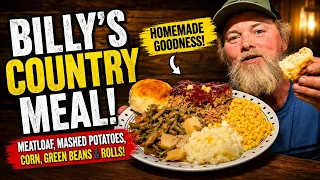 Billy’s Homemade Country Meal Looks So Good! 😋🍽️