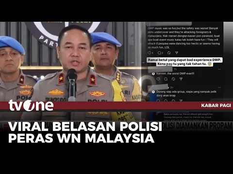 Heboh 18 Anggota Polisi Peras WN Malaysia di Acara DWP