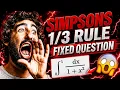 Simpsons Rule Fixed Question Class 11 Math Important Questions 2083