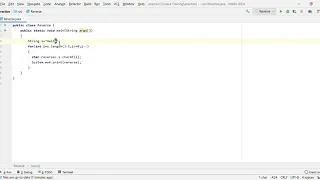 Reverse a String using for loop