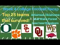 Week 4 College Football lot of Top 25 Teams survive and fall