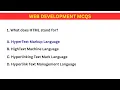 30 Web Development MCQs Test Your HTML CSS JavaScript Full Stack Knowledge