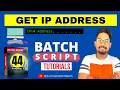 Batch Script to Get IP Address