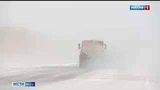 Трасса на Казахстан в Омской области по-прежнему закрыта