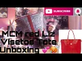 MCM Liz Visetos tote Red Unboxing Princee Kevinn