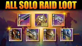 All Solo Raid Loot in Destiny 2 - 54 Raid Chests Every Week