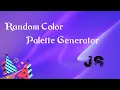 Creating a Random Color Palette Generator HTML CSS JS