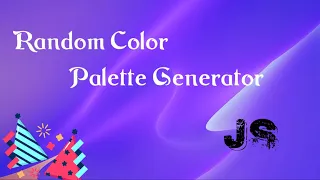 Creating a Random Color Palette Generator HTML CSS JS