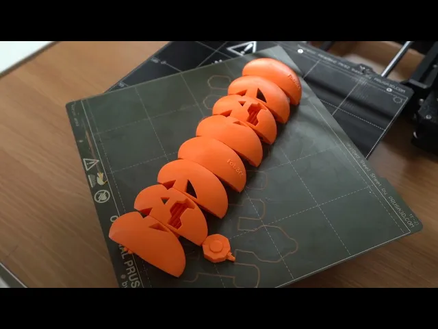 Caterpillar Jack o'Lantern - Carved face video thumbnail
