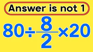 80 20 Is your math brain ready for this challenge Simplify algebraic expression