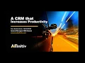 Streamline Process Increase Profits with Affinitiv XRM