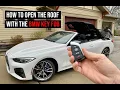 How to Open Close Your BMW 4 Series Convertible with Just the Key Fob