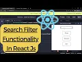Search Filter Functionality In Reactjs in 10 minutes Search Filter in React Js in hindi