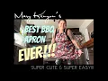 AWESOMELY EASY BBQ Style Apron for MEN OR WOMEN SUPER EASY SUPER CUTE Makes a Great Gift
