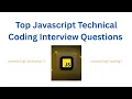 Top Javascript Technical Interview Coding questions parseInt Type conversion
