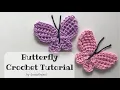 Butterfly Crochet Tutorial Tunisian Butterfly Applique