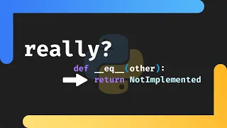NotImplemented is Awesome in Python