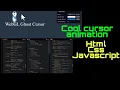 Ghost following cursor effect with html css and javascript