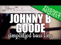 Download Lagu Johnny B. Goode - Chuck Berry | Simplified bass line with tabs #147