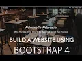 bootstrap 4 website built from scratch in 1 hour with code