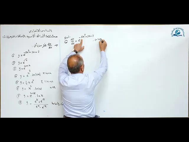 مادة الرياضيات للصف السادس الاعدادي : مشتقة الدالة ألاسية الامثلة و الملاحظات