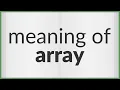 Array meaning of Array