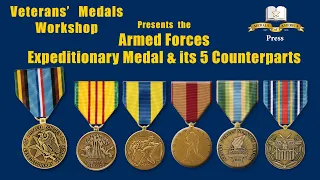 Armed Forces Expeditionary Medal AFEM 5 Counterpart Medals for Armed Forces Expeditionary Medal