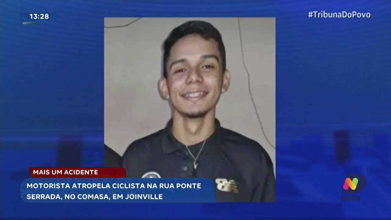 Ciclista é atropelado e motorista foge sem prestar socorro em Joinville