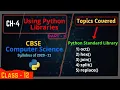 5 Using Python Libraries In-Built functions of Python oct hex join split replace